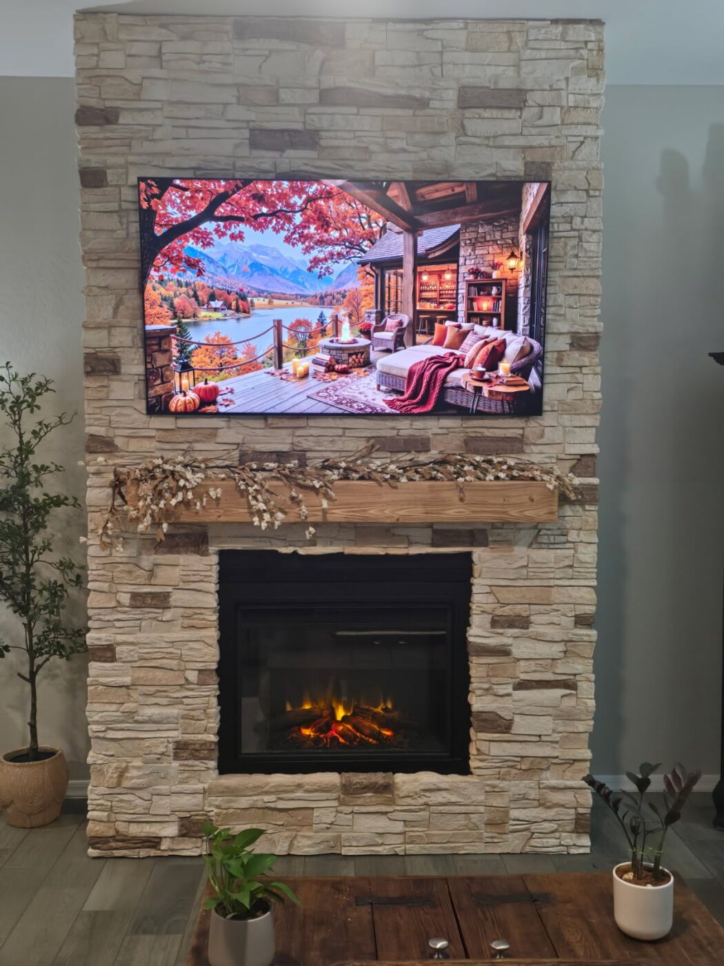 Vanilla Bean fireplace
